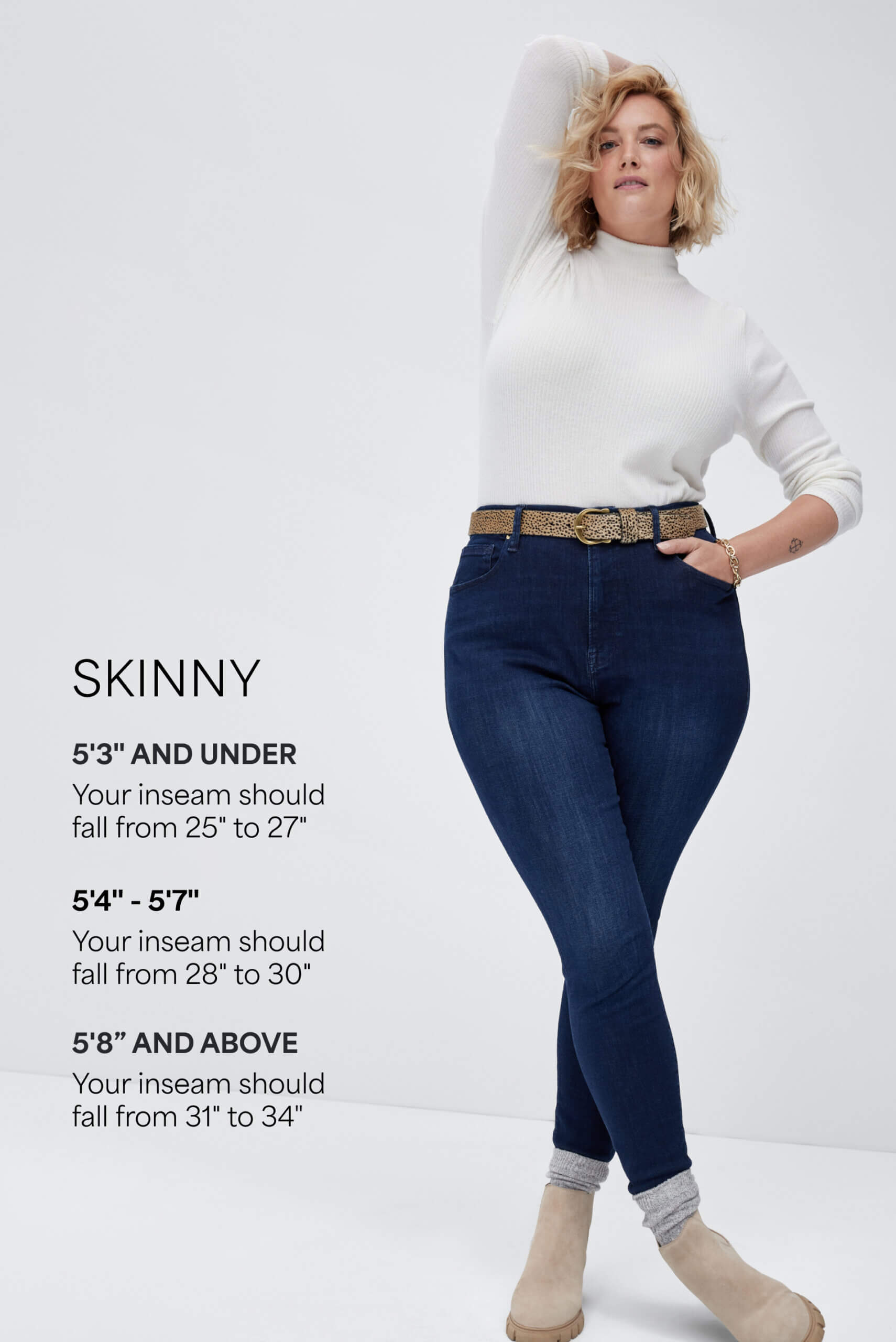Denim Size and Fit Guide  Women pants size chart, Denim details