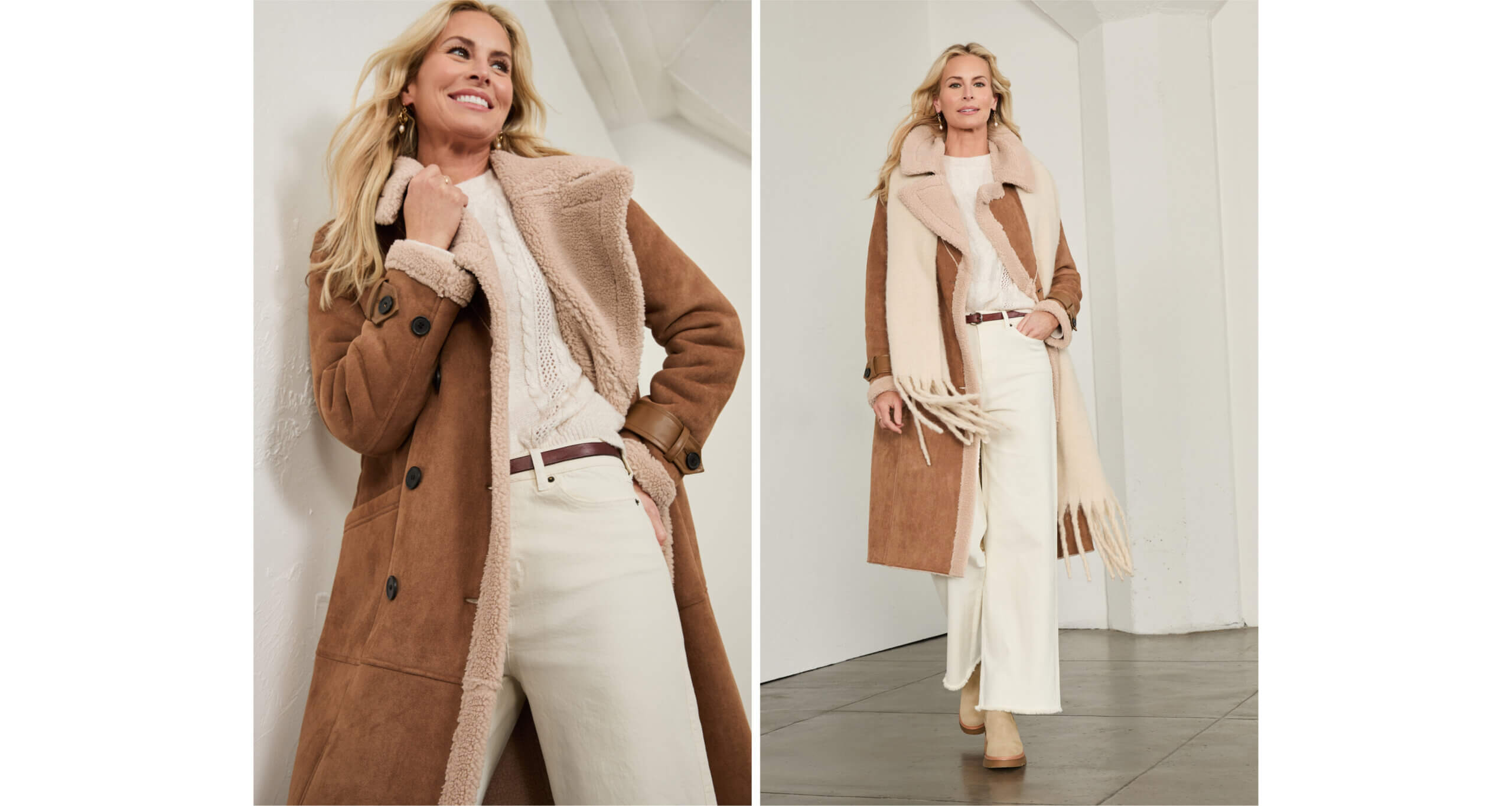 Neutral tone styles for winter outfits